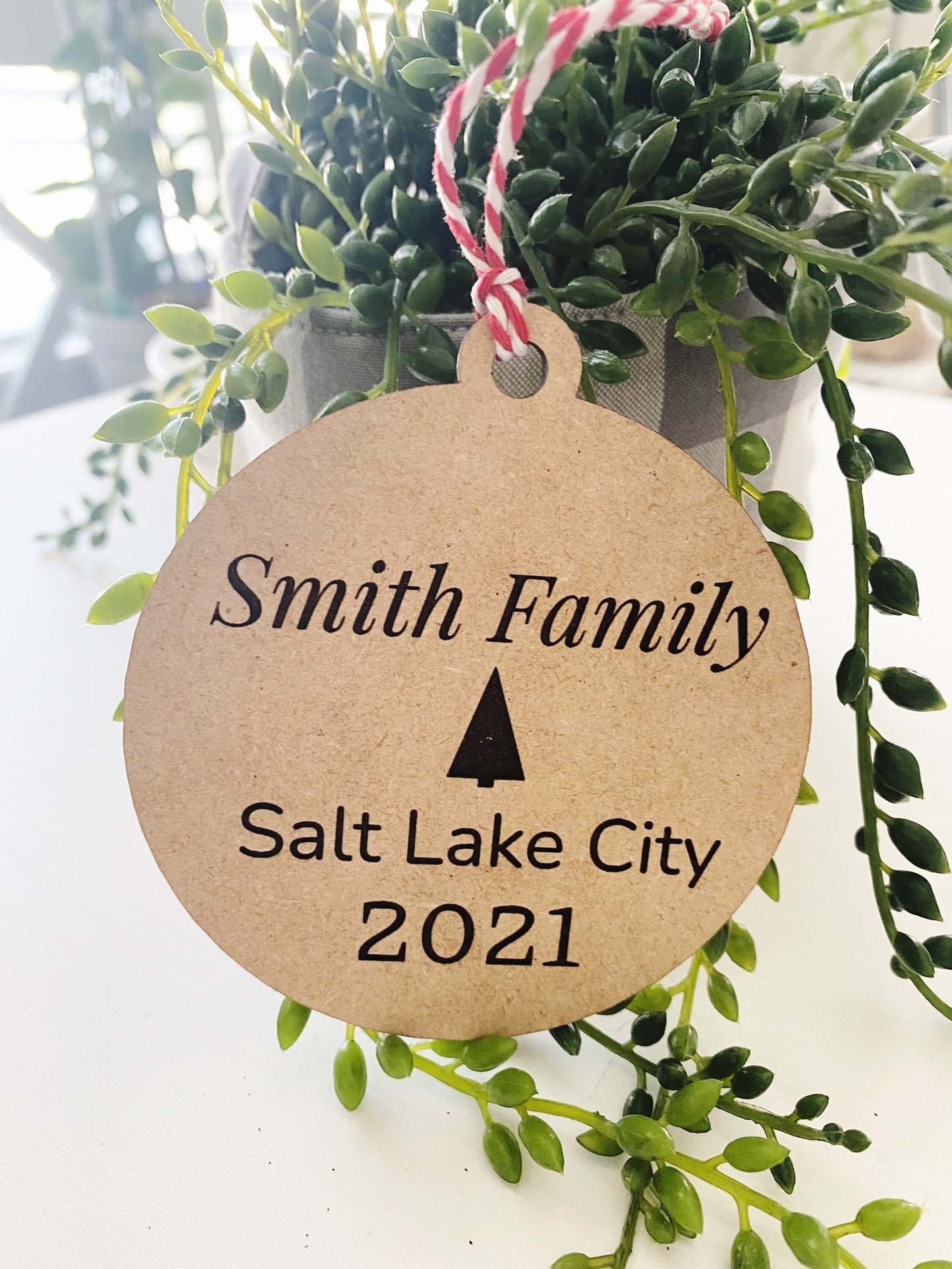 Engraved Map Ornament - Personalized - Christmas - First Christmas