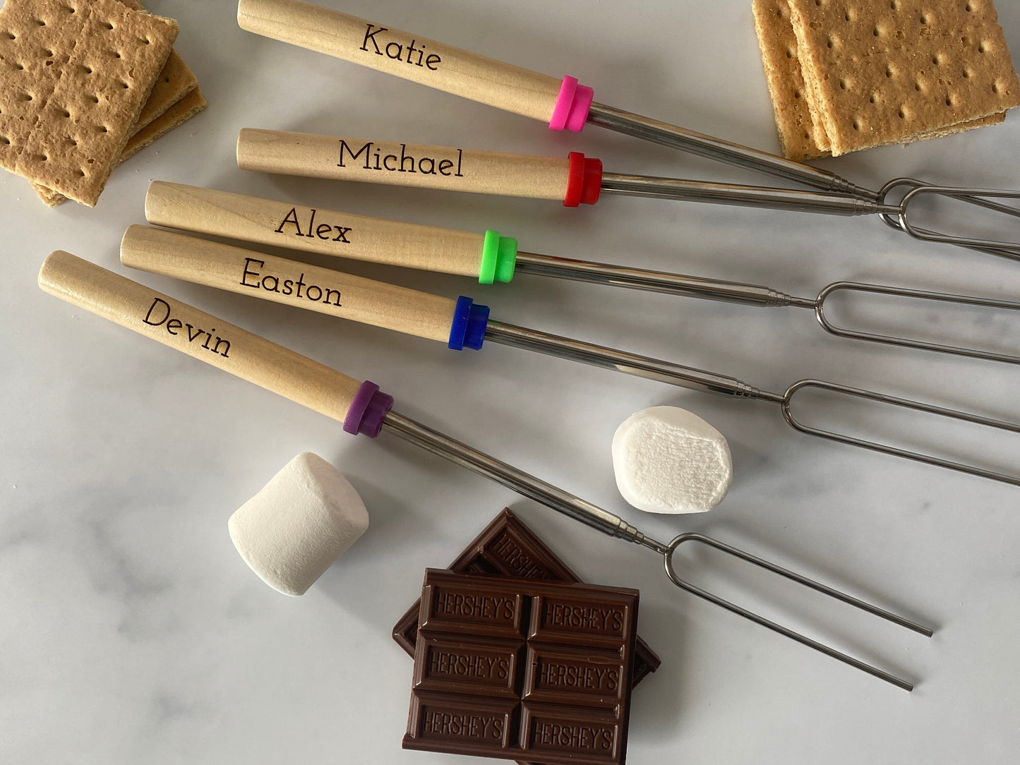 Smores - Personalized - Toasting Sticks - Camping Accessories