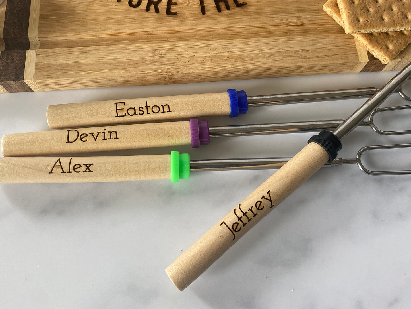 Smores - Personalized - Toasting Sticks - Camping Accessories