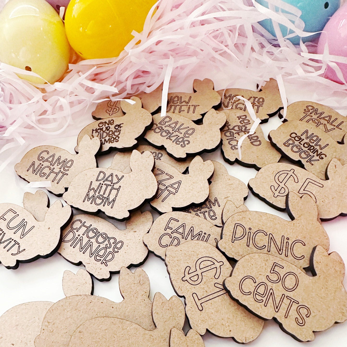 Easter Egg Tokens - Candy Alternative - Easter Egg - Easter Basket Fill - Kids