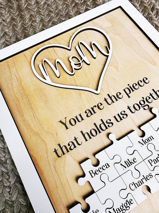 Mother’s Day Personalized Puzzle Sign